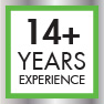  14+ years experience